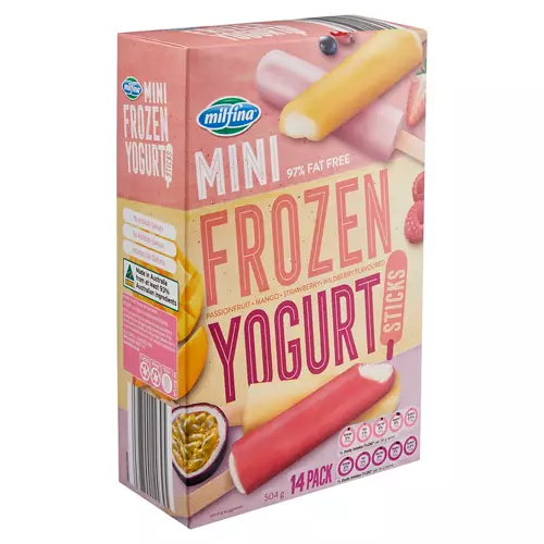 Mini Frozen Yogurt Sticks 14 Pack 504g