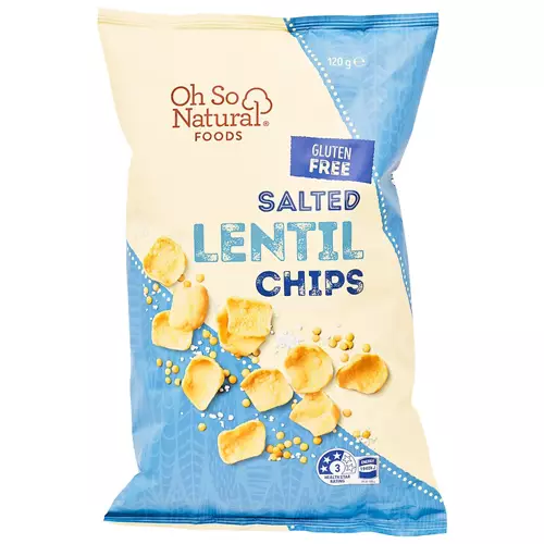 Salted Lentil Chips 120g