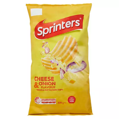 Cheese & Onion Crinkle Cut Chips 230g