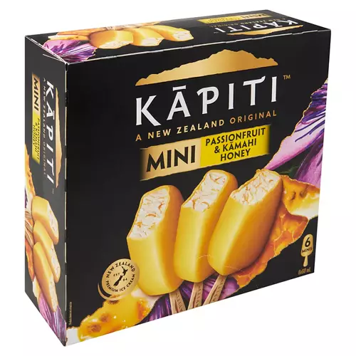Passionfruit & Kamahi Honey Yoghurt Ice Cream 6 Pack 360ml