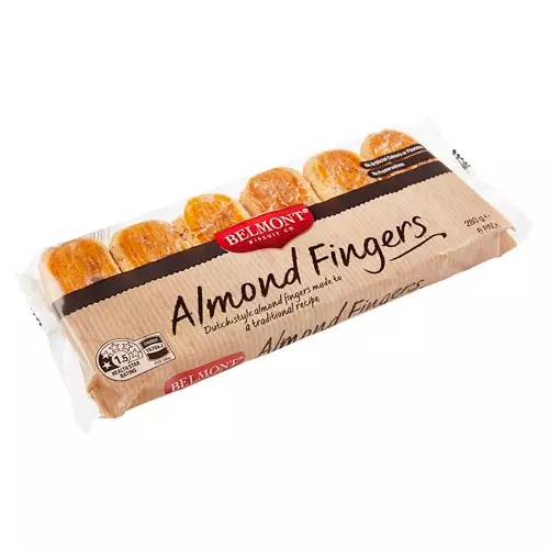Almond Fingers 6 Pack 280g
