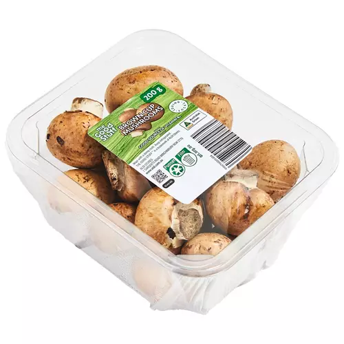 Brown Cup Mushrooms 200g