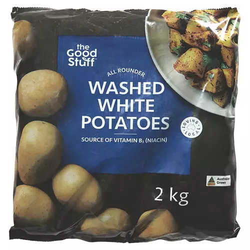 Washed White Potatoes 2kg