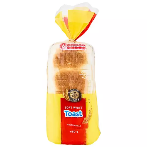 White Toast Sliced Bread 650g