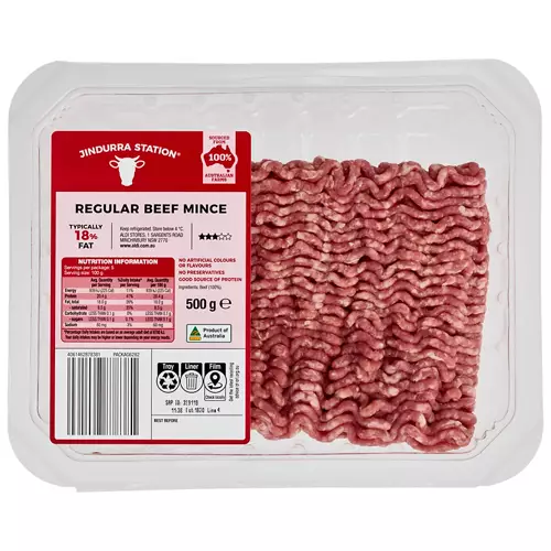 Regular Beef Mince 500g
