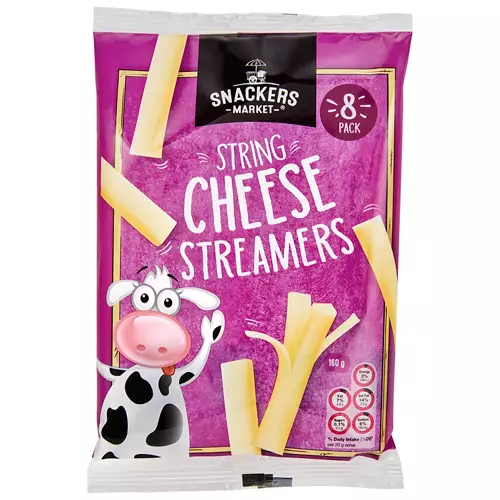 String Cheese Streamers 8 Pack 160g