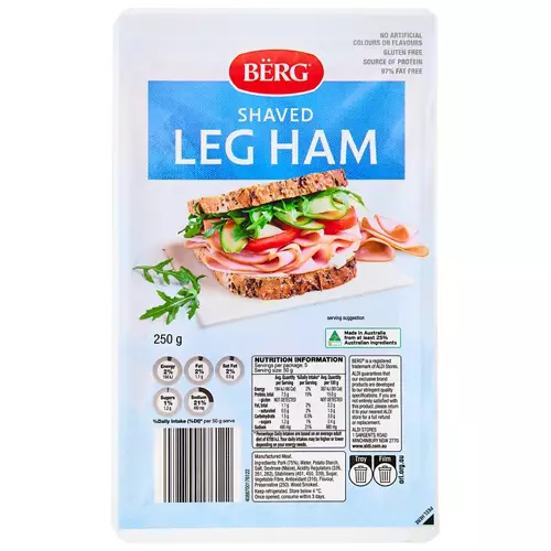 Leg Shaved Ham 250g