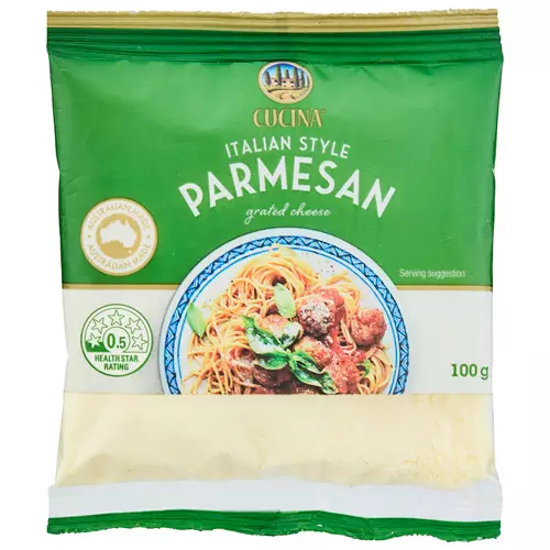 Long-life Grated Parmesan Cheese 100g