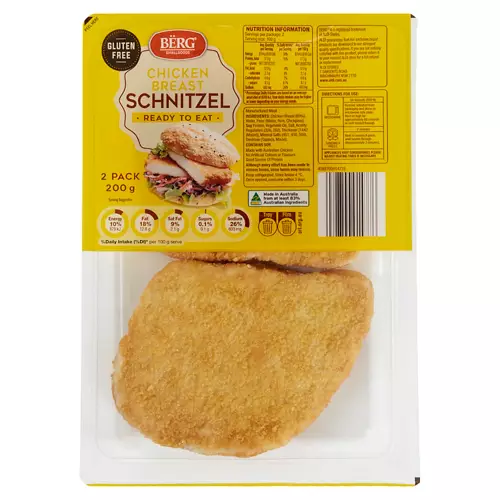 Cooked Chicken Breast Schnitzels 2 Pack 200g