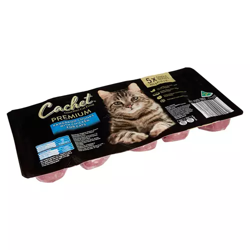 Premium Kangaroo Chunks with Chicken for Cats 5 Single Serves 450g