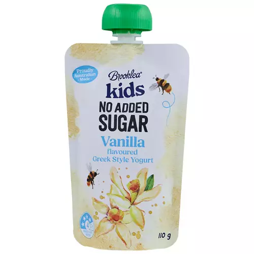No Added Sugar Vanilla Yogurt Pouch 110g