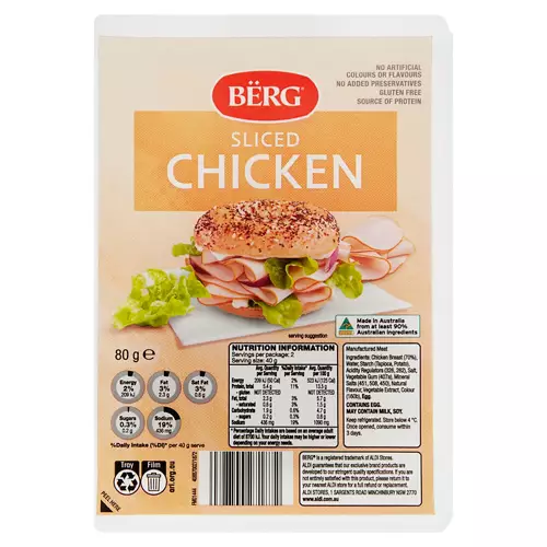 Chicken Sliced 80g