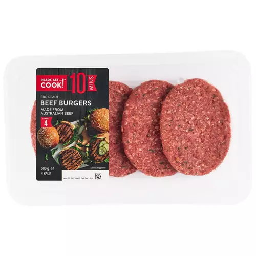 Beef Burgers 500g
