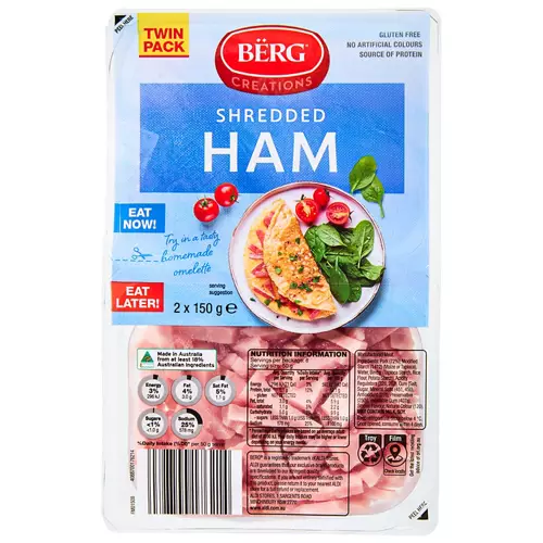 Ham Shredded Twin Pack 300g