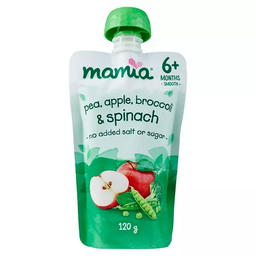 Pea, Apple, Broccoli & Spinach 6+ Months Baby Food 120g