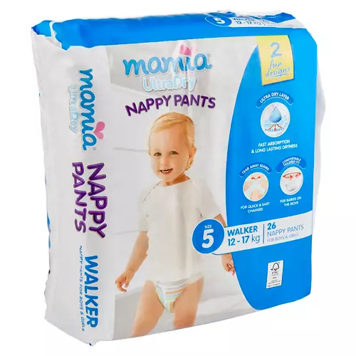 Size 5 Nappy Pants 12-17kg 26 Pack