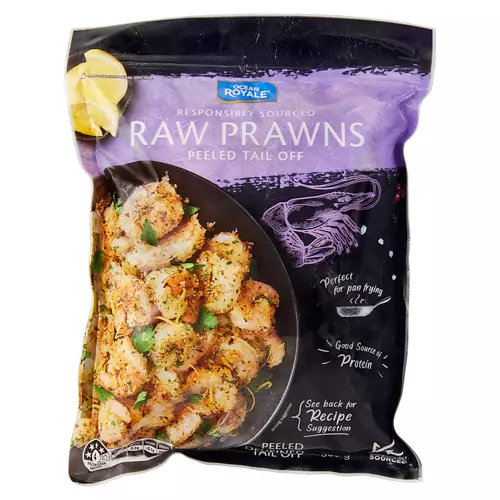 Raw Peeled Tail Off Prawns 500g