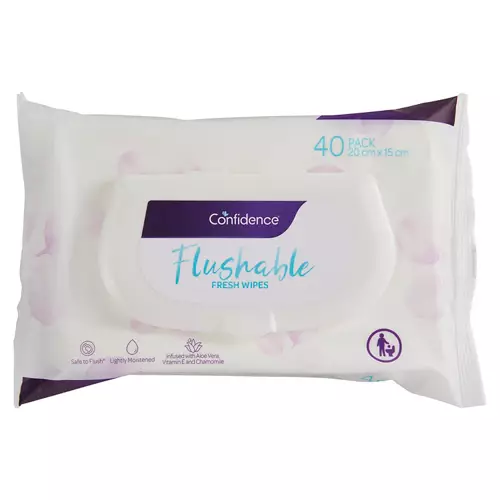 Flushable Wipes 40 Pack