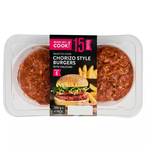 Chorizo Style Burgers 500g