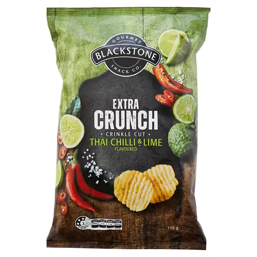 Thai Chilli & Lime Extra Crunch Flavoured Deli Style Potato Chips 175g