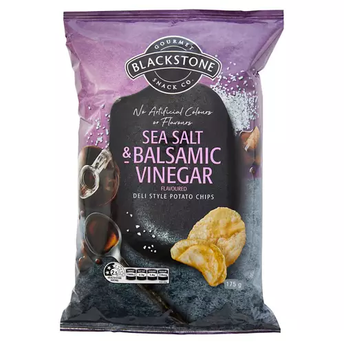 Sea Salt & Balsamic Vinegar Flavoured Deli Style Potato Chips 175g