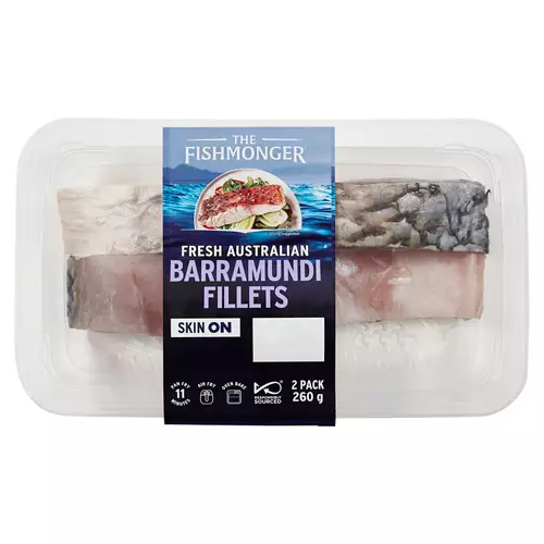 Fresh Australian Barramundi Fillets 2 Pack 260g