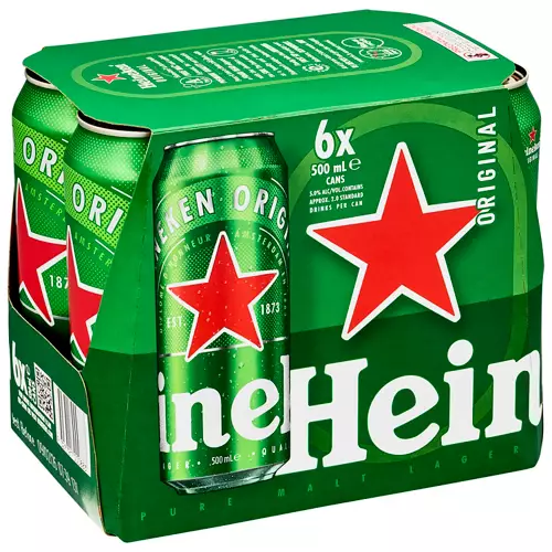 Beer Can 500ml 6 Pack