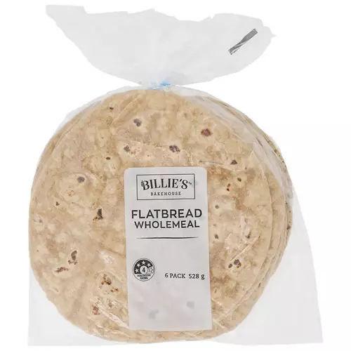 Flatbread Wholemeal 6 Pack 528g