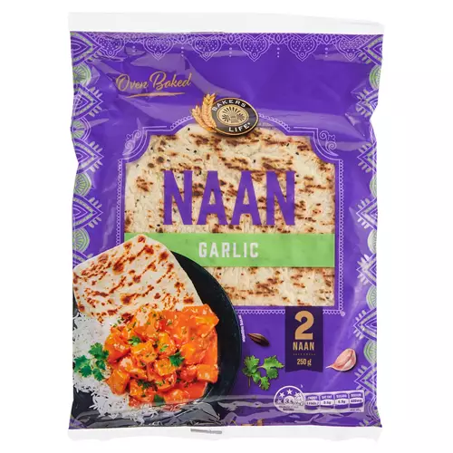 Garlic Naan 2 Pack 250g