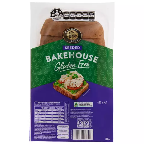 Bakehouse Gluten Free Seeded Bread 450g
