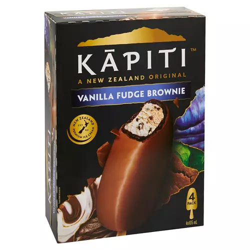 Vanilla Fudge Brownie Ice Cream 4 Pack 420ml