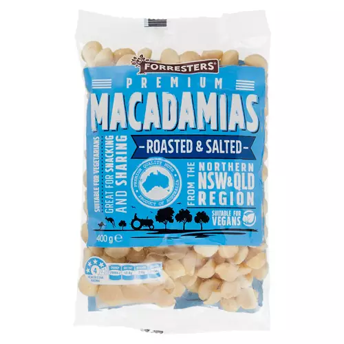 Roasted & Salted Macadamias 400g