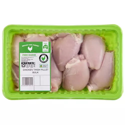Free Range Chicken Thigh Fillet Bulk Pack