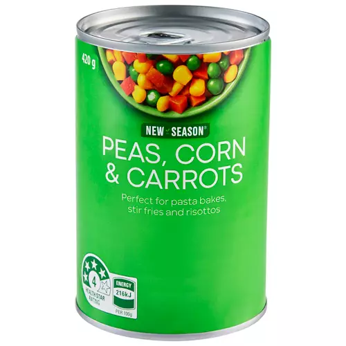 Peas, Corn & Carrots 420g