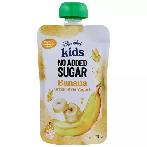 No Added Sugar Banana Yogurt Pouch 110g