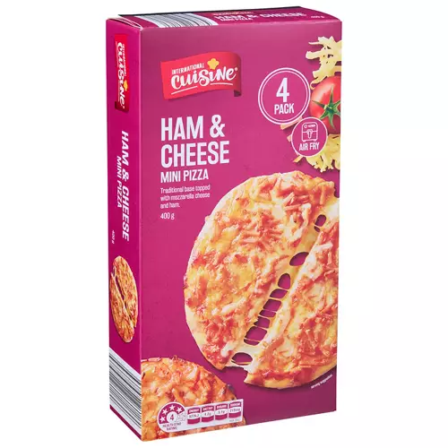 Ham & Cheese Mini Pizza 4 Pack 400g