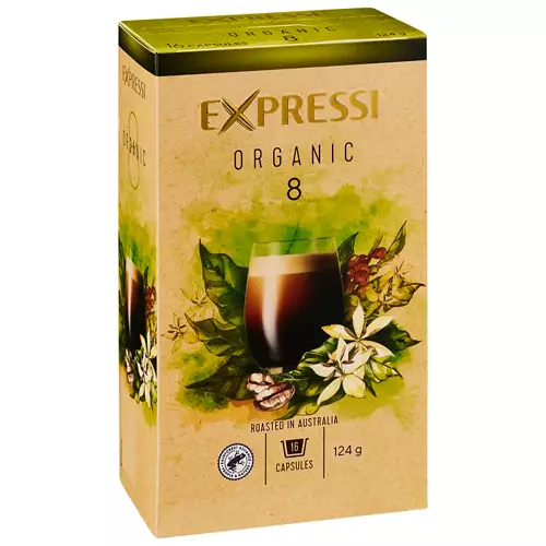 Organic Coffee Capsules 16 Pack 124g