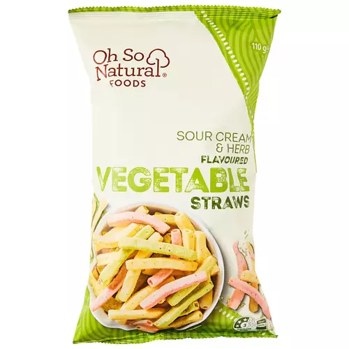 Vegetable Straws Sour Cream & Herb Flavoured 110g