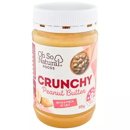 Natural Peanut Butter Crunchy 375g