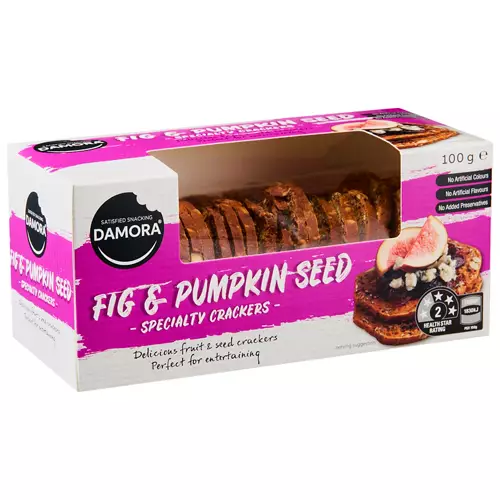 Fig & Pumpkin Seed Crackers 100g