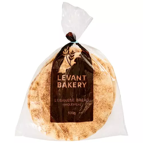 Lebanese Bread Wholemeal 6 Pack 500g