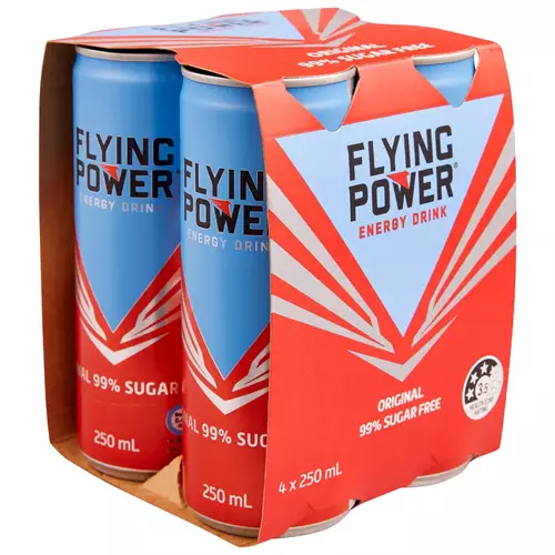 Sugar Free Original Energy Drink 4 Pack 250ml