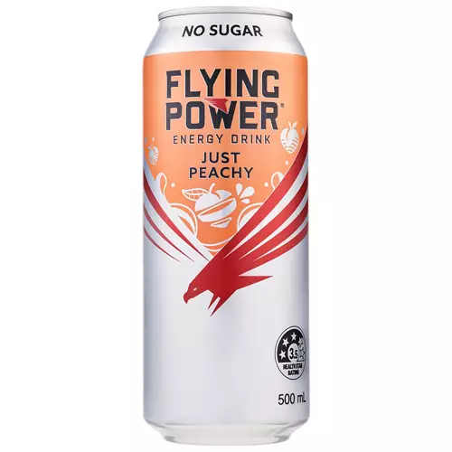 Just Peachy No Sugar Energy Drink 500ml