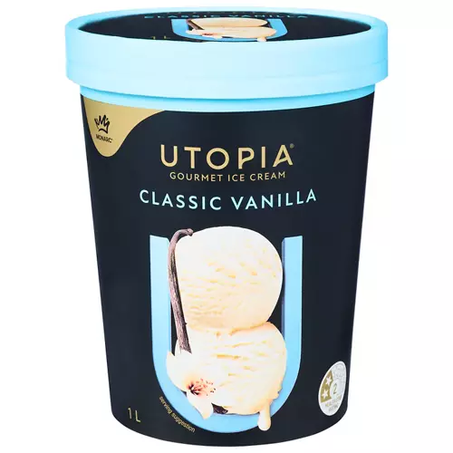 Utopia Classic Vanilla Ice Cream 1L