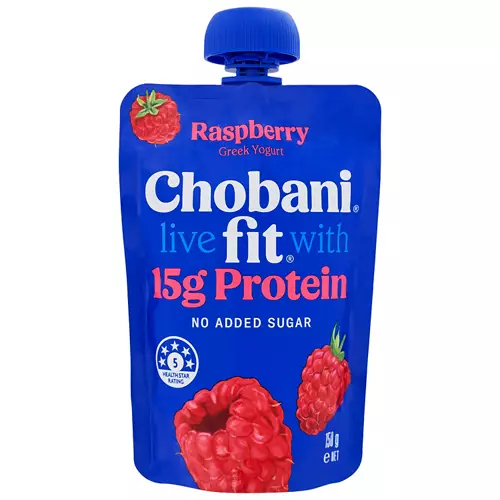 Fit Raspberry Greek Yogurt Protein Pouch 150g