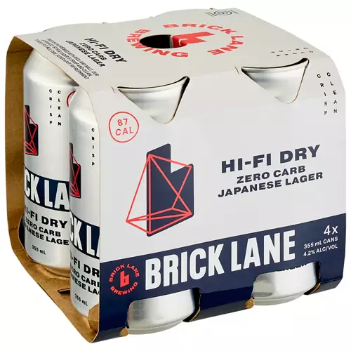 Hi Fi Dry Zero Carb Japanese Lager 4 Pack