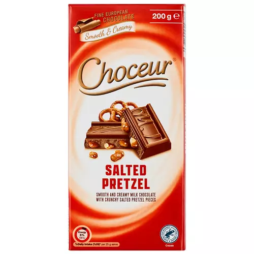 Salted Pretzel Chocolate Block 200g