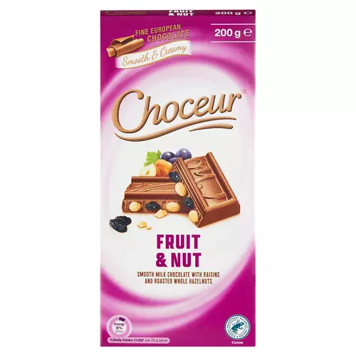 Fruit & Nut Chocolate Block 200g