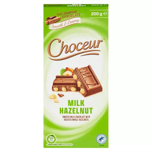 Milk Hazelnut Chocolate Block 200g
