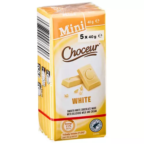 Mini White Chocolate Bars 5 Pack 200g